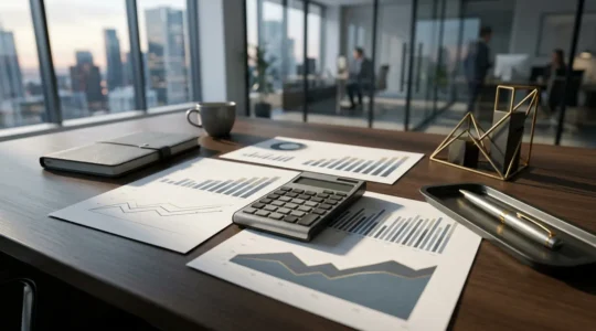 Représentation conceptuelle de l'analyse financière d'entreprise et de la performance opérationnelle mesurée par l'EBE